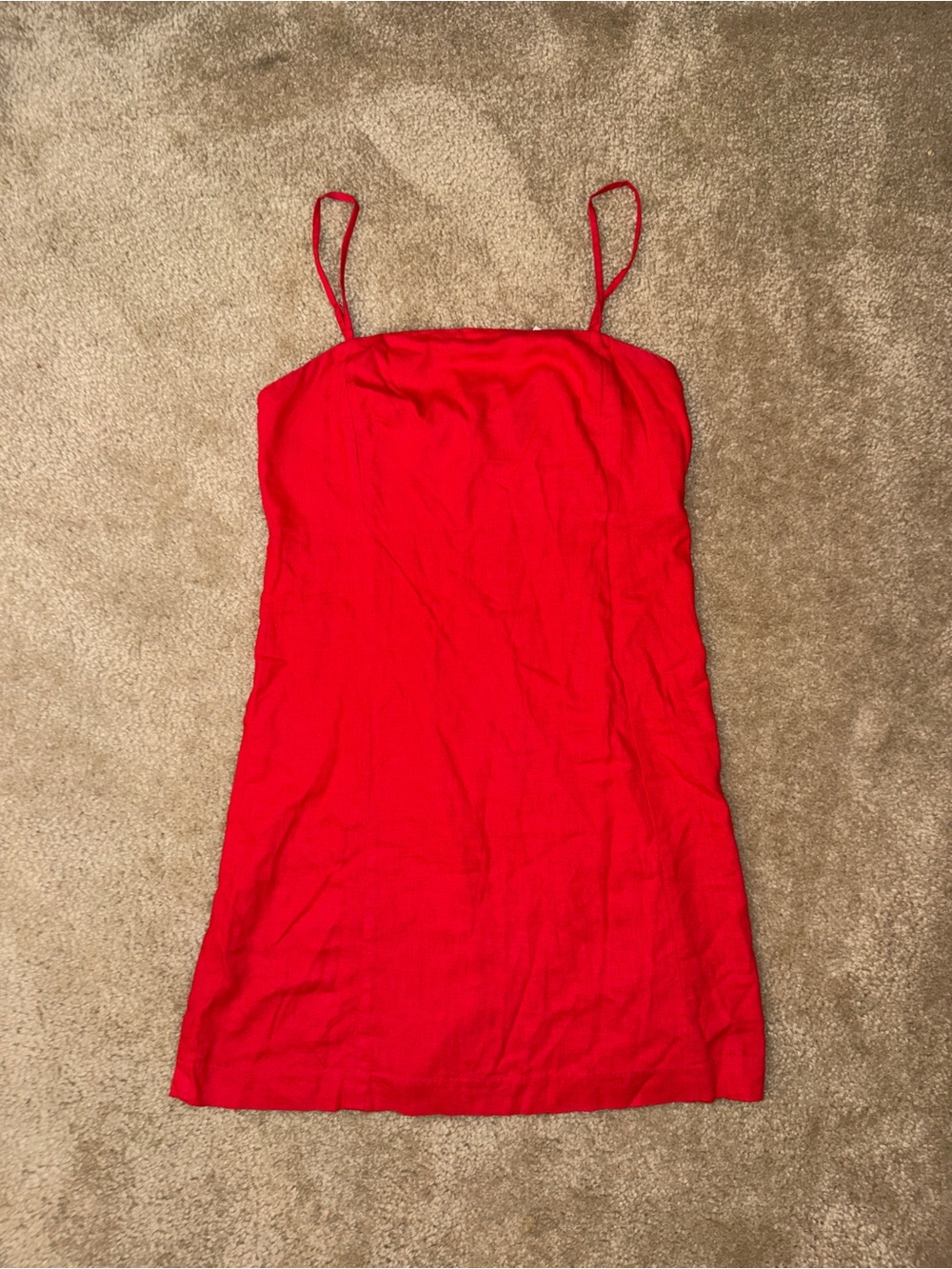 Gap Red NWT Square Neck Mini Dress Size XS
